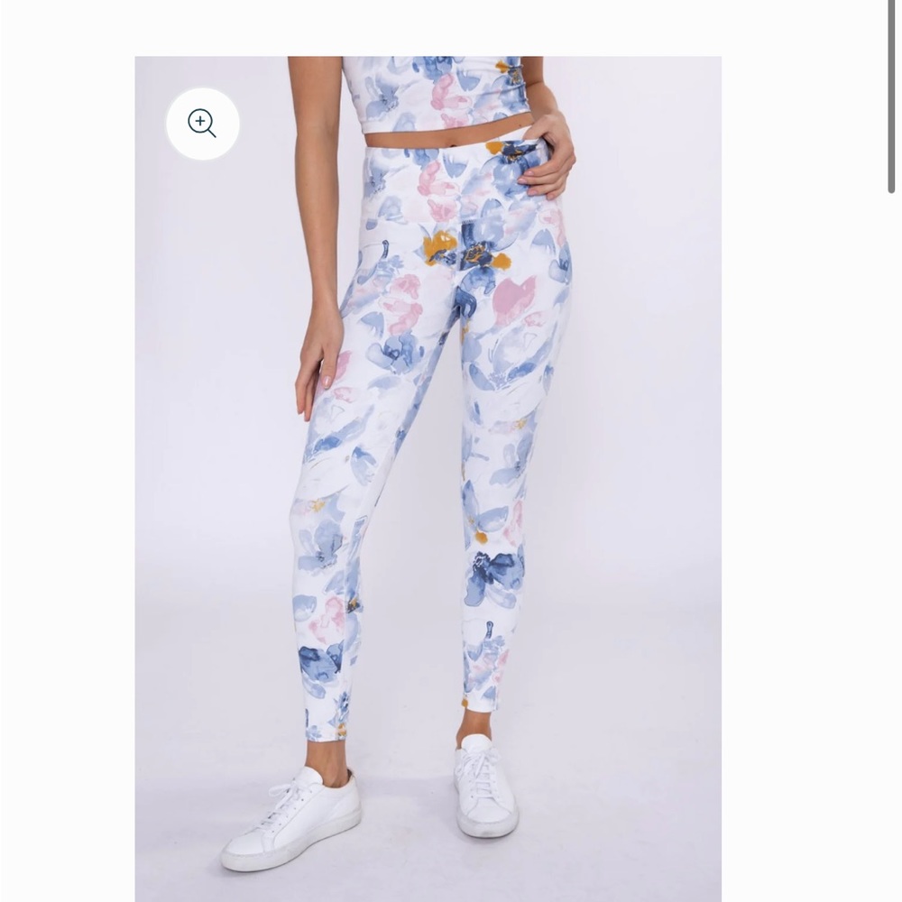MonoB Watercolor Floral Jennifer Leggings
